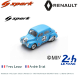 Modelauto 1:43 | Spark S5225 | Renault CV 1063 RNU Renault 1952 #53 France / Le Mans / 24 Hours Modelauto 1:43 | Spark S5225 | Renault CV 1063 RNU Renault 1952 #53 France / Le Mans / 24 Hours