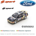 Modelauto 1:43 | Spark S8707 | Ford Sierra RS Cosworth Q8 1989 #15 France / Tour de Corse Modelauto 1:43 | Spark S8707 | Ford Sierra RS Cosworth Q8 1989 #15 France / Tour de Corse