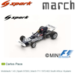 Modelauto 1:43 | Spark S7263 | March 711 1972 #22 South Africa / Kyalami Modelauto 1:43 | Spark S7263 | March 711 1972 #22 South Africa / Kyalami