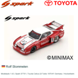 Modelauto 1:43 | Spark S7701 | Toyota Celica LB Turbo 1978 #1 Germany / Hockenheim Modelauto 1:43 | Spark S7701 | Toyota Celica LB Turbo 1978 #1 Germany / Hockenheim