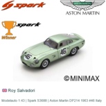 Modelauto 1:43 | Spark S3688 | Aston Martin DP214 1963 #46 Italy Modelauto 1:43 | Spark S3688 | Aston Martin DP214 1963 #46 Italy