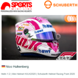 Helm 1:2 | Mini Helmet HULK2020 | Schuberth Helmet Racing Point 2020 Helm 1:2 | Mini Helmet HULK2020 | Schuberth Helmet Racing Point 2020