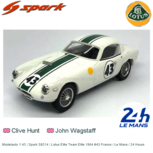 Modelauto 1:43 | Spark S8214 | Lotus Elite Team Elite 1964 #43 France / Le Mans / 24 Hours Modelauto 1:43 | Spark S8214 | Lotus Elite Team Elite 1964 #43 France / Le Mans / 24 Hours