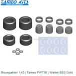 Bouwpakket 1:43 | Tameo PWT06 | Wielen BBS Gold Bouwpakket 1:43 | Tameo PWT06 | Wielen BBS Gold