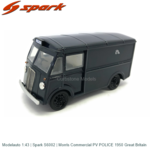 Modelauto 1:43 | Spark S6002 | Morris Commercial PV POLICE 1950 Great Britain Modelauto 1:43 | Spark S6002 | Morris Commercial PV POLICE 1950 Great Britain