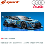 Modelauto 1:43 | Spark SG657 | Audi RS 5 Team WRT 2020 Modelauto 1:43 | Spark SG657 | Audi RS 5 Team WRT 2020
