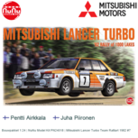 Bouwpakket 1:24 | NuNu Model Kit PN24018 | Mitsubishi Lancer Turbo Team Ralliart 1982 #7 Bouwpakket 1:24 | NuNu Model Kit PN24018 | Mitsubishi Lancer Turbo Team Ralliart 1982 #7