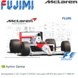 Bouwpakket 1:20 | Fujimi FU9193 | McLaren MP4/5 McLaren F1 1989 #1 Bouwpakket 1:20 | Fujimi FU9193 | McLaren MP4/5 McLaren F1 1989 #1