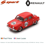 Modelauto 1:43 | Spark S5220 | Renault Dauphine Renault Company 1957 #66 USA / Sebring / 12 Hours Modelauto 1:43 | Spark S5220 | Renault Dauphine Renault Company 1957 #66 USA / Sebring / 12 Hours