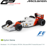 Modelauto 1:18 | GP Replicas GP039A | McLaren MP4/7 Honda McLaren F1 #1 Modelauto 1:18 | GP Replicas GP039A | McLaren MP4/7 Honda McLaren F1 #1