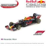 Modelauto 1:43 | Minichamps 410200223 | Red Bull RB16 Red Bull Racing 2020 #23 Austria / Red Bull Ring / Styrian Grand Prix Modelauto 1:43 | Minichamps 410200223 | Red Bull RB16 Red Bull Racing 2020 #23 Austria / Red Bull Ring / Styrian Grand Prix