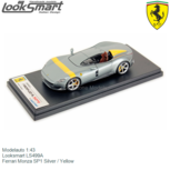 Modelauto 1:43 | Looksmart LS499A | Ferrari Monza SP1 Silver / Yellow Modelauto 1:43 | Looksmart LS499A | Ferrari Monza SP1 Silver / Yellow