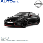Modelauto 1:18 | Autoart 77504 | Nissan GT-R Nismo Meteor Flake Black Pearl 2020 Modelauto 1:18 | Autoart 77504 | Nissan GT-R Nismo Meteor Flake Black Pearl 2020