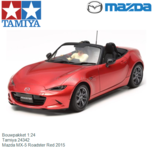 Bouwpakket 1:24 | Tamiya 24342 | Mazda MX-5 Roadster Red 2015 Bouwpakket 1:24 | Tamiya 24342 | Mazda MX-5 Roadster Red 2015