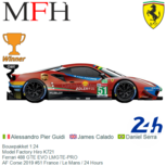 Bouwpakket 1:24 | Model Factory Hiro K721 | Ferrari 488 GTE EVO LMGTE-PRO | AF Corse 2019 #51 France / Le Mans / 24 Hours Bouwpakket 1:24 | Model Factory Hiro K721 | Ferrari 488 GTE EVO LMGTE-PRO | AF Corse 2019 #51 France / Le Mans / 24 Hours