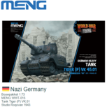 Bouwpakket 1:73 | MENG WWT-015 | Tank Tiger (P) VK.01 | Studio Roqovan 1943 Bouwpakket 1:73 | MENG WWT-015 | Tank Tiger (P) VK.01 | Studio Roqovan 1943