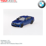 Modelauto 1:43 | TSM TSM430381 | BMW M5 F90 V8 Biturbo Blauw 2018 Modelauto 1:43 | TSM TSM430381 | BMW M5 F90 V8 Biturbo Blauw 2018