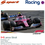 Modelauto 1:43 | Spark S6496 | Racing Point RP20 | BWT Racing Point 2020 #18 Belgium / Spa-Francorchamps / Belgium Grand Pirx Modelauto 1:43 | Spark S6496 | Racing Point RP20 | BWT Racing Point 2020 #18 Belgium / Spa-Francorchamps / Belgium Grand Pirx