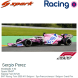 Modelauto 1:43 | Spark S6497 | Racing Point RP20 | BWT Racing Point 2020 #11 Belgium / Spa-Francorchamps / Belgium Grand Pirx Modelauto 1:43 | Spark S6497 | Racing Point RP20 | BWT Racing Point 2020 #11 Belgium / Spa-Francorchamps / Belgium Grand Pirx