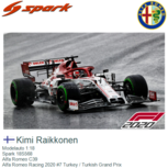 Modelauto 1:18 | Spark 18S568 | Alfa Romeo C39 | Alfa Romeo Racing 2020 #7 Turkey / Turkish Grand Prix Modelauto 1:18 | Spark 18S568 | Alfa Romeo C39 | Alfa Romeo Racing 2020 #7 Turkey / Turkish Grand Prix