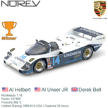 Modelauto 1:18 | Norev 187408 | Porsche 962 C | Holbert Racing 1986 #14 USA / Daytona 24 hours Modelauto 1:18 | Norev 187408 | Porsche 962 C | Holbert Racing 1986 #14 USA / Daytona 24 hours
