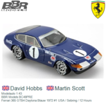 Modelauto 1:43 | BBR Models BC49PRE | Ferrari 365 GTB4 Daytona Blauw 1972 #1 USA / Sebring / 12 Hours Modelauto 1:43 | BBR Models BC49PRE | Ferrari 365 GTB4 Daytona Blauw 1972 #1 USA / Sebring / 12 Hours