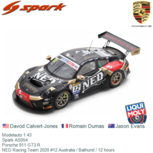 Modelauto 1:43 | Spark AS054 | Porsche 911 GT3 R | NED Racing Team 2020 #12 Australia / Bathurst / 12 hours Modelauto 1:43 | Spark AS054 | Porsche 911 GT3 R | NED Racing Team 2020 #12 Australia / Bathurst / 12 hours