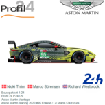 Bouwpakket 1:24 | Profil 24 P24129 | Aston Martin Vantage | Aston Martin Racing 2020 #95 France / Le Mans / 24 Hours Bouwpakket 1:24 | Profil 24 P24129 | Aston Martin Vantage | Aston Martin Racing 2020 #95 France / Le Mans / 24 Hours