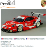 Bouwpakket 1:24 | Profil 24 P24116 | Porsche 911 GT3 RSR | Project 1 2019 #911 USA / Road Atlanta / Petit Le Mans Bouwpakket 1:24 | Profil 24 P24116 | Porsche 911 GT3 RSR | Project 1 2019 #911 USA / Road Atlanta / Petit Le Mans