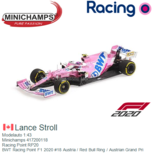 Modelauto 1:43 | Minichamps 417200118 | Racing Point RP20 | BWT Racing Point F1 2020 #18 Austria / Red Bull Ring / Austrian Grand Pri Modelauto 1:43 | Minichamps 417200118 | Racing Point RP20 | BWT Racing Point F1 2020 #18 Austria / Red Bull Ring / Austrian Grand Pri