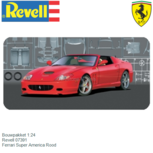 Bouwpakket 1:24 | Revell 07391 | Ferrari Super America Rood Bouwpakket 1:24 | Revell 07391 | Ferrari Super America Rood