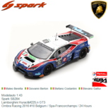 Modelauto 1:43 | Spark SB284 | Lamborghini Huracán GT3 | Ombra Racing 2016 #10 Belgium / Spa-Francorchamps / 24 Hours Modelauto 1:43 | Spark SB284 | Lamborghini Huracán GT3 | Ombra Racing 2016 #10 Belgium / Spa-Francorchamps / 24 Hours