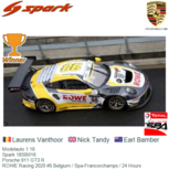Modelauto 1:18 | Spark 18SB016 | Porsche 911 GT3 R | ROWE Racing 2020 #5 Belgium / Spa-Francorchamps / 24 Hours Modelauto 1:18 | Spark 18SB016 | Porsche 911 GT3 R | ROWE Racing 2020 #5 Belgium / Spa-Francorchamps / 24 Hours