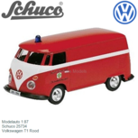 Modelauto 1:87 | Schuco 25734 | Volkswagen T1 Rood Modelauto 1:87 | Schuco 25734 | Volkswagen T1 Rood