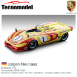 Modelauto 1:18 | Tecnomodel TM18-135A | Porsche 917 Spyder Yellow - Red 1971 San Marino / Circuit Enzo é Dino Ferrari Modelauto 1:18 | Tecnomodel TM18-135A | Porsche 917 Spyder Yellow - Red 1971 San Marino / Circuit Enzo é Dino Ferrari