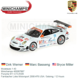 Modelauto 1:43 | Minichamps 400087887 | Porsche 911 GT3-RSR | Farnbacher Loles Motorsport 2008 #76 USA / Sebring / 12 Hours Modelauto 1:43 | Minichamps 400087887 | Porsche 911 GT3-RSR | Farnbacher Loles Motorsport 2008 #76 USA / Sebring / 12 Hours