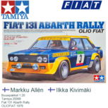 Bouwpakket 1:20 | Tamiya 20069 | Fiat 131 Abarth Rally | OLIOFIAT 1976 Bouwpakket 1:20 | Tamiya 20069 | Fiat 131 Abarth Rally | OLIOFIAT 1976