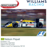Modelauto 1:43 | Minichamps 436876606 | Williams FW11B Honda | Williams Grand Prix Engineering 1987 #6 Modelauto 1:43 | Minichamps 436876606 | Williams FW11B Honda | Williams Grand Prix Engineering 1987 #6