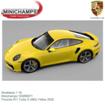 Modelauto 1:18 | Minichamps 155069071 | Porsche 911 Turbo S (992) Yellow 2020 Modelauto 1:18 | Minichamps 155069071 | Porsche 911 Turbo S (992) Yellow 2020