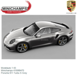 Modelauto 1:43 | Minichamps 410069470 | Porsche 911 Turbo S Grey Modelauto 1:43 | Minichamps 410069470 | Porsche 911 Turbo S Grey