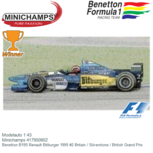 Modelauto 1:43 | Minichamps 417950802 | Benetton B195 Renault Bitburger 1995 #2 Britain / Silverstone / British Grand Prix Modelauto 1:43 | Minichamps 417950802 | Benetton B195 Renault Bitburger 1995 #2 Britain / Silverstone / British Grand Prix