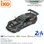 Modelauto 1:43 | IXO-Models LMM088 | Aston Martin DBR9 | Russian Age racing 2006 #62 France / Le Mans / 24 Hours Modelauto 1:43 | IXO-Models LMM088 | Aston Martin DBR9 | Russian Age racing 2006 #62 France / Le Mans / 24 Hours