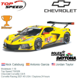 Modelauto 1:18 | Top Speed TS0328 | Chevrolet Corvette C8.R | Corvette Racing 2021 #3 USA / Daytona 24 hours Modelauto 1:18 | Top Speed TS0328 | Chevrolet Corvette C8.R | Corvette Racing 2021 #3 USA / Daytona 24 hours