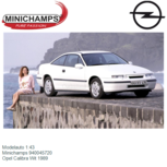Modelauto 1:43 | Minichamps 940045720 | Opel Calibra Wit 1989 Modelauto 1:43 | Minichamps 940045720 | Opel Calibra Wit 1989