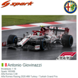 Modelauto 1:18 | Spark 18S569 | Alfa Romeo C39 | Alfa Romeo Racing 2020 #99 Turkey / Turkish Grand Prix Modelauto 1:18 | Spark 18S569 | Alfa Romeo C39 | Alfa Romeo Racing 2020 #99 Turkey / Turkish Grand Prix