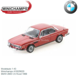 Modelauto 1:43 | Minichamps 410029020 | BMW 2800 CS Rood 1968 Modelauto 1:43 | Minichamps 410029020 | BMW 2800 CS Rood 1968