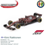 Modelauto 1:18 | Minichamps 110199907 | Alfa Romeo C38 | Alfa Romeo Racing F1 2019 #7 Modelauto 1:18 | Minichamps 110199907 | Alfa Romeo C38 | Alfa Romeo Racing F1 2019 #7