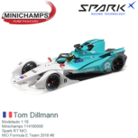 Modelauto 1:18 | Minichamps 114180008 | Spark RT NIO | NIO Formula E Team 2018 #8 Modelauto 1:18 | Minichamps 114180008 | Spark RT NIO | NIO Formula E Team 2018 #8