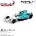 Modelauto 1:18 | Minichamps 114180016 | Spark RT Nio | Nio Formula E Team 2019 #16 Modelauto 1:18 | Minichamps 114180016 | Spark RT Nio | Nio Formula E Team 2019 #16