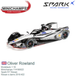Modelauto 1:18 | Minichamps 114180022 | Spark RT Nissan | Nissan e.dams 2018 #22 Modelauto 1:18 | Minichamps 114180022 | Spark RT Nissan | Nissan e.dams 2018 #22